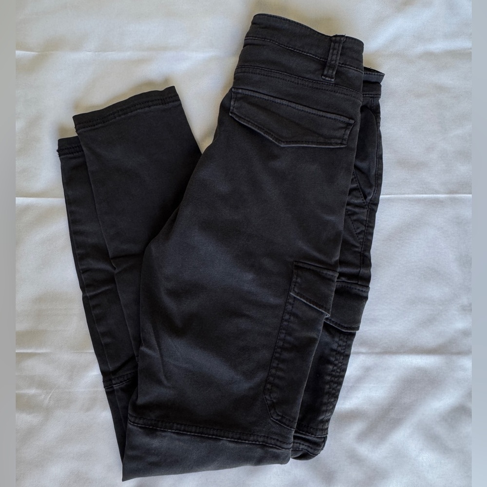 H&M Black Women's Skinny Cargo Jeans